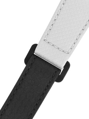 Schwarzer und weißer Riemen Morellato Grip 5762D83.017 M (recyceltes Material, Textil)