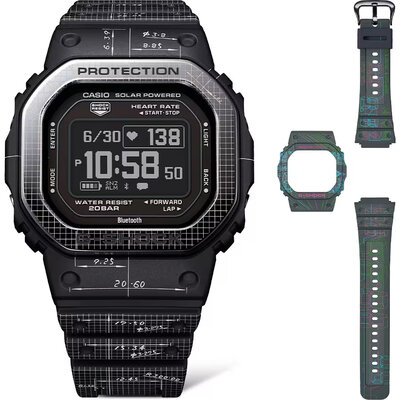 Casio G-Shock G-Squad DW-H5600EX-1ER (+ 2x Ersatz-Uhrenarmband)