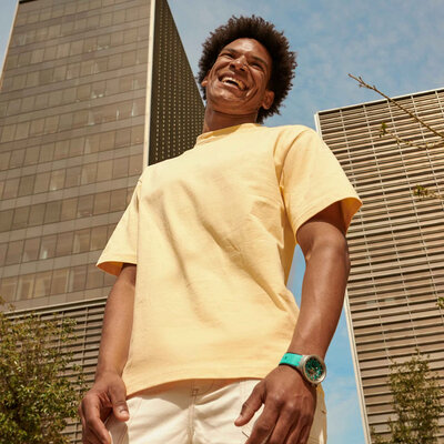 Swatch Big Bold Irony SB07S111 (in der Farbe Tiffany Blue)