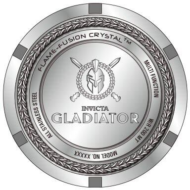 Invicta Gladiator Quartz 43mm 42232 (258 Diamanten)