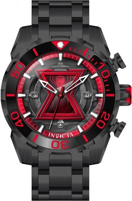 Invicta Marvel Quartz 50mm 43058 Black Widow Limited Edition 4000pcs