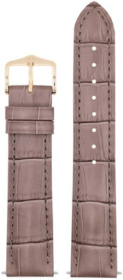 Lederband Hirsch Duke L 01028037-1, braun, Kalbsleder, Länge L, Quick Release