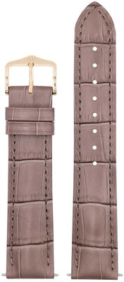 Lederband Hirsch Duke S 01028337-1, braun, Kalbsleder, Länge S, Quick Release