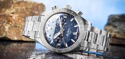 Edox SkyDiver Chronograph Quarz 10116-3-buidn Limited Edition 1000pcs ( + Ersatzarmband )