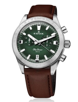 Edox SkyDiver Chronograph Quarz 10116-3-vidn Limited Edition 1000pcs ( + Ersatzarmband )