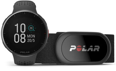 Polar Pacer Pro + Polar H10 schwarz-grau