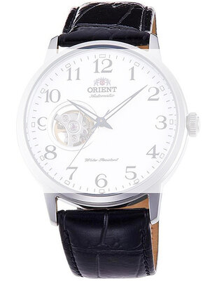 Leder-Uhrenarmband Orient UL007011J0 22mm (für Modell RA-AG00), schwarz