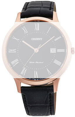 Leder-Uhrenarmband Orient UL00E011P0 18mm (für Modell RF-QD00), schwarz