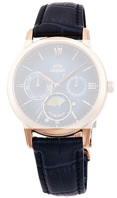 Leder-Uhrenarmband Orient UL018011P0 17mm (für Modell RA-KA00), blau