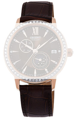 Leder-Uhrenarmband Orient UL028012P0 18mm (für Modell RA-AK000), braun
