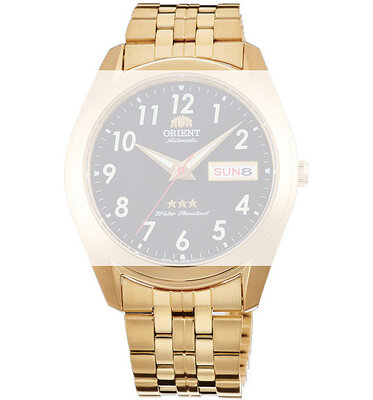 Edelstahlarmband Orient KDFJLAA 20mm (für Modell RA-AB00), goldfarben