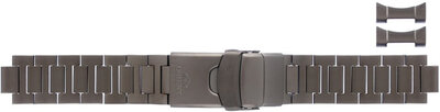 Edelstahlarmband Orient UM00J117N0 20mm (für Modell RA-AC0L), schwarz