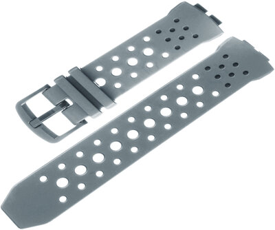 Armband für Casio G-Shock, Kunststoff, grau, graue Schließe (für BGA-240 Modelle)