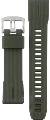 Armband für Casio, Kunstharz, grün, silberne Schließe (für Modell PRW-61Y)