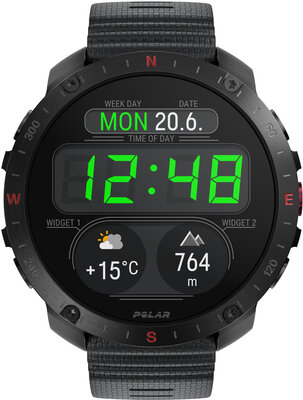 Polar Grit X2 Pro Night Black V1, Größe S-L