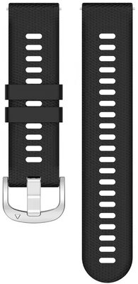 Silikonband Ricardo 18mm (pro Garmin Venu 2S, Vívoactive 4S, Forerunner 265S, Venu 3S aj.), schwarz, Quick Release