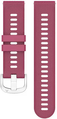 Silikonband Ricardo 18mm (pro Garmin Venu 2S, Vívoactive 4S, Forerunner 265S, Venu 3S aj.), Rot V1, Quick Release