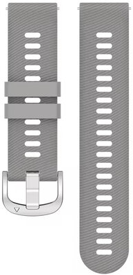 Silikon-Uhrenarmband Ricardo 18mm (für Garmin Venu 2S, Vívoactive 4S, Forerunner 265S, Venu 3S u.a.), grau, Quick Release