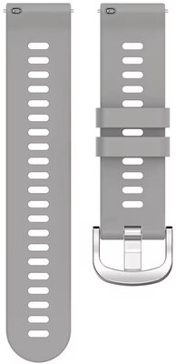 Silikon-Uhrenarmband Ricardo 18mm (für Garmin Venu 2S, Vívoactive 4S, Forerunner 265S, Venu 3S u.a.), grau, Quick Release