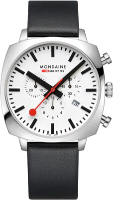 Mondaine Grand Cushion Quartz MSL.41410.LBV.SET (+ Ersatzband)