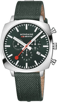 Mondaine Grand Cushion Quartz MSL.41460.LF.SET (+ Ersatzband)