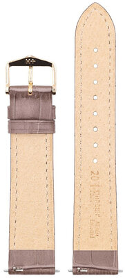 Lederband Hirsch Duke M 01028137-1, Braun, Kalbsleder, Länge M, Quick Release