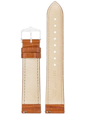 Lederband Hirsch Duke S 01028375-1, Braun, Kalbsleder, Länge S, Quick Release