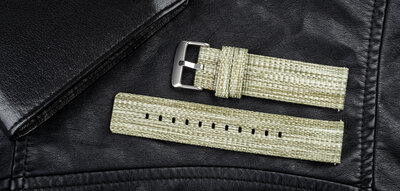 Nylon-Uhrenarmband Ricardo 22mm (für Garmin Venu 3, Forerunner 265, Vívoactive 4 u.a.), grün, Quick Release