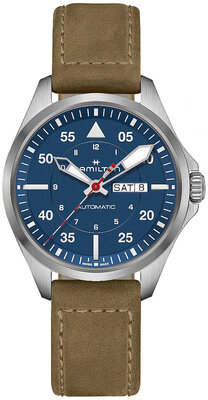 Hamilton Khaki Aviation Pilot Day Date Automatic H64655941 Air-Glaciers Special Edition (+ Ersatzband)