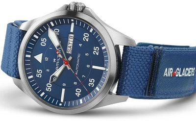 Hamilton Khaki Aviation Pilot Day Date Automatic H64655941 Air-Glaciers Special Edition (+ Ersatzband)