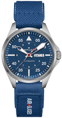 Hamilton Khaki Aviation Pilot Day Date Automatic H64655941 Air-Glaciers Special Edition (+ Ersatzband)