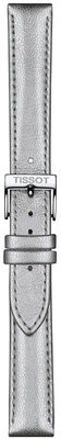 Leder-Uhrenarmband Tissot T852.047.129 16mm, silber, Quick Release