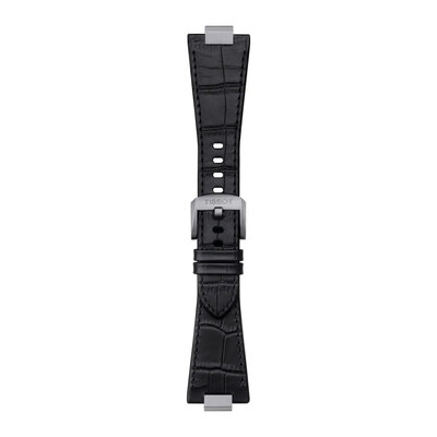 Leder-Uhrenarmband Tissot T852.047.562 (für Modell Tissot PRX 40mm), schwarz, Quick Release