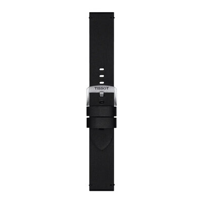 Lederband Tissot T852.048.225 22mm, schwarz, Quick Release