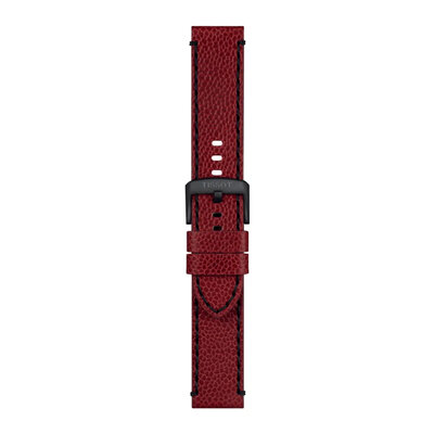 Lederband Tissot T852.049.048 22mm, Rot, Quick Release