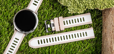 Silikon-Uhrenarmband Ricardo 18mm (für Garmin Venu 2S, Vívoactive 4S, Forerunner 265S, Venu 3S u.a.), mehrfarbig, Quick Release