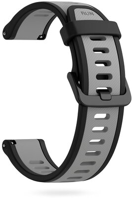 Silikonband Ricardo 20mm (Garmin Venu, Venu Sq, Venu Sq 2, Venu 2 plus aj.), schwarz, Quick Release