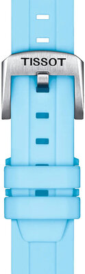 Silikonband Tissot T852.047.450 18mm, Blau, Quick Release