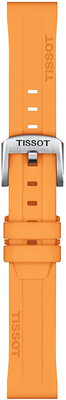 Silikon-Uhrenarmband Tissot T852.047.452 18mm, orange, Quick Release