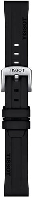 Silikonband Tissot T852.047.455 18mm, schwarz, Quick Release