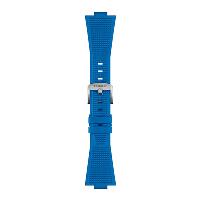 Silikonband Tissot T852.049.577 (für das Modell Tissot PRX 40mm), Blau, Quick Release