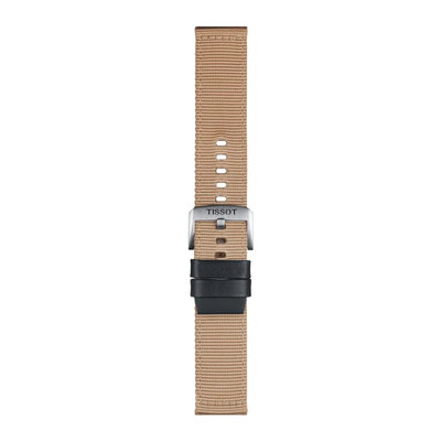 Textilband Tissot T852.046.752 22mm, Beige, Quick Release