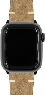 Lederband Hirsch Serro L 05564070-2, braun, Antilopenleder, Limited Edition, Länge L, Quick Release