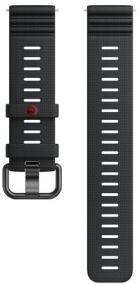 Silikonband Polar 22mm, schwarz V1, Größe S-L, Quick Release