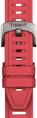 Silikonband Tissot T852.049.247 21mm, Rot, Größe XS, Quick Release