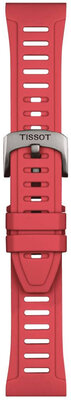 Silikonband Tissot T852.049.247 21mm, Rot, Größe XS, Quick Release