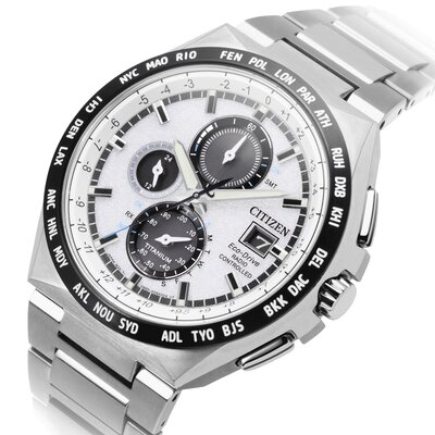 Citizen Sports Eco-Drive Super Titanium Radio Controlled Chronograph AT8238-84A