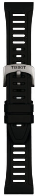 Silikon-Uhrenarmband Tissot T852.049.249 21mm, schwarz (Gr. XS), Quick Release