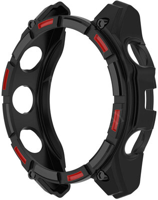 Schutzhülle (für Garmin Enduro 3), Silikon, rot und schwarz