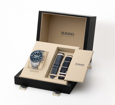 Rado Captain Cook Chronograph Automatic R32145208 (+ 2 Ersatz-Uhrenarmbänder)